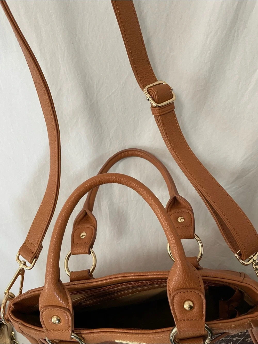 Danbury Mint Structured Tote, Custom Made Initial Monogram Series, Carry Options